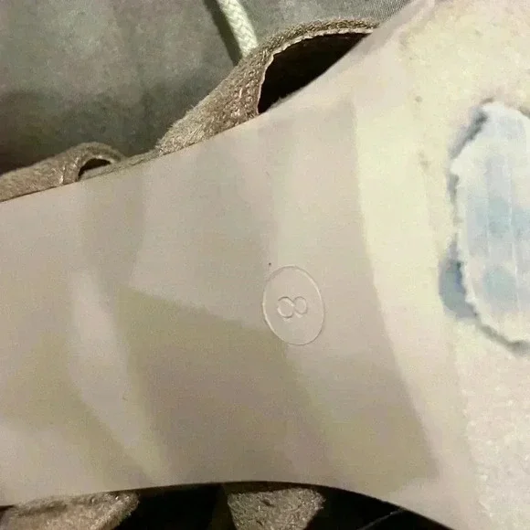 Lulus Sydney Beige Suede High Heel Sandals Women’s Size 8 - Picture 6 of 7